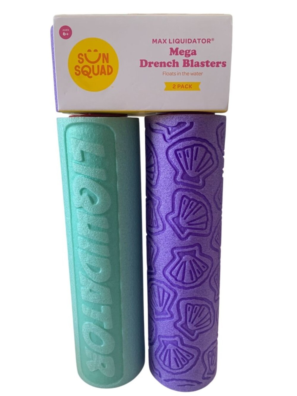 Water Sun Squad Max Liquidator Mega Drench Blasters 2-Pack Foam Water Toys Ages